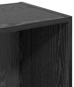 vidaXL Βιβλιοθήκη Μαύρη δρυς 40 x 30 x 152 εκ. Επεξεργασμένο ξύλο