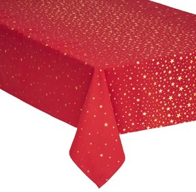 Χριστουγεννιάτικο Τραπεζομάντηλο (140x360) A-S Red/Gold Stars 169609A