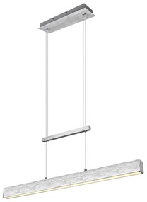 Φωτιστικό Οροφής - Ράγα Paros R32043105 1xLed 21W & 2xLed 5,5W 90x150cm Silver RL Lighting Metal