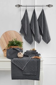 Kitchen Towel Set (10 Pieces) Lola - Anthracite Anthracite