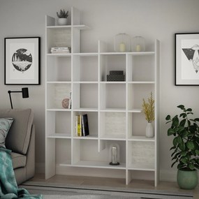 Βιβλιοθήκη Λευκό FRETRE 122x25.5x188