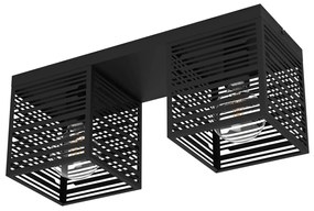 Φωτιστικό Οροφής Eglo 900356 PIEDRITAS Μαύρο Ματ (Black Mat)