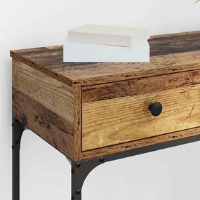 vidaXL Τραπέζι κονσόλας Παλαιό ξύλο 75 x 34,5 x 75 εκ