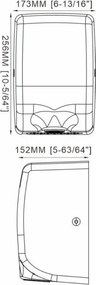 Tema KW1020N - Στεγνωτήρας χεριών Inox SS304 Black