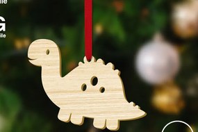 Intra απο ξύλο plywood 3mm-4mm πάχος - Χριστουγεννιάτικη διακόσμηση Diplodocus Baby Dinosaur Δίασταση 5x2 cm INTRAFABR-83625523