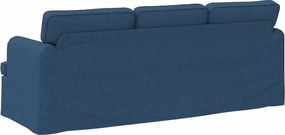 vidaXL Καναπές 180cm Μπλε Μέταλλο