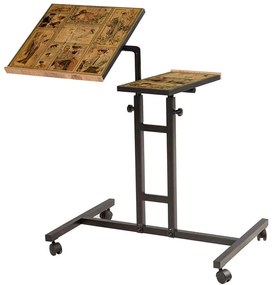 Βάση Φορητού Υπολογιστή Τροχήλατη Glen 863SPH2815 67x45,5x87cm Pine Hanah Home