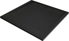 Mexen Amon τετράγωνο ντους SMC 100 x 100 cm, μαύρο - 4F701010