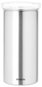 Brabantia 646989 Βάζο για 18 κάψουλες καφέ Matt Steel Fingerprint Proof, Transparent Lid