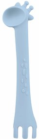 ΚΟΥΤΑΛΙ ΣΙΛΙΚΟΝΗΣ - KIKKA BOO SILICONE SPOON GIRAFFE BLUE 31302040082