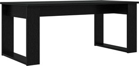 vidaXL Σετ Τραπεζιού Για Καφέ 2 pcs Μαύρη Οξυά Επεξεργασμένο ξύλο