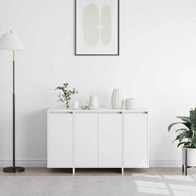 vidaXL Πλαϊνό γραφείο Λευκό 120 x 41 x 75 εκ. Επεξεργασμένο ξύλο