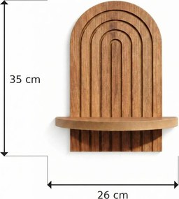 Ράφι Τοίχου Δρυς BIPE 20x13x35