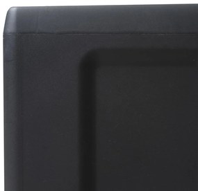 vidaXL Ντουλάπι Αποθήκευσης Εξωτερικού Χώρου με 2 Ράφια Μαύρο