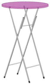 vidaXL Πόδια Τραπεζιού Μπαρ Πτυσσόμενα Ασημί 45x53x108εκ Γαλβ. Χάλυβας