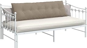 vidaXL Μαξιλάρι Πλάτης Taupe 160 x 50 cm Ύφασμα Μικροΐνας