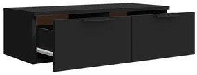 vidaXL Ντουλάπι Τοίχου Μαύρο 68 x 30 x 20 εκ. από Επεξεργασμένο Ξύλο