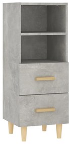 vidaXL Ντουλάπι Γκρι Σκυροδέματος 34,5x34x90 εκ. Επεξεργασμένο Ξύλο