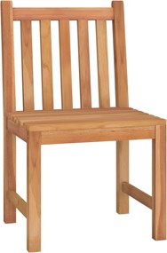 vidaXL Σετ Τραπεζαρίας Κήπου 5 Τεμαχίων από Μασίφ Ξύλο Teak