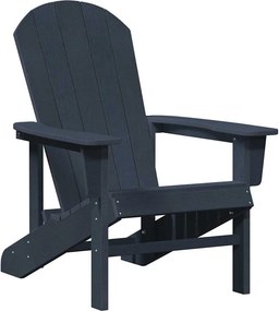 vidaXL Καρέκλα Adirondack Σκούρο μπλε HDPE