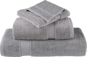 vidaXL Πετσέτες Premium Σετ 6 Τεμ. SOLUND Γκρι 600 γρ/μ²