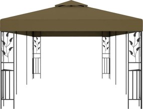 vidaXL Κιόσκι Taupe 6 x 3 μ. 180 γρ/μ²