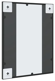 vidaXL Καθρέφτης Ορθογώνιος Μαύρος 40 x 50 εκ. από Σίδερο