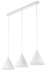 Κρεμαστό Φωτιστικό Οροφής 3xE27 75cm Cono TK Lighting 10011 Λευκό