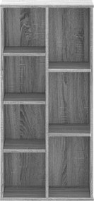 vidaXL Βιβλιοθήκη Γκρι Sonoma 50x25x105 εκ. από Επεξεργ. Ξύλο