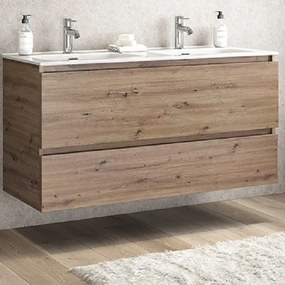 Furnibath D2 121D - Βάση Επιπλου με Διπλό Νιπτηρα 121x46 - MDF 6021 GLOSS