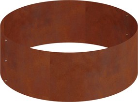 vidaXL Γλάστρα Κήπου Σκ rusty 90 x 90 x 20 εκ