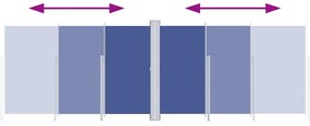 vidaXL Σκίαστρο Πλαϊνό Συρόμενο Μπλε 200 x 600 εκ.