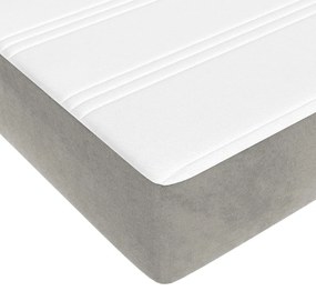 ΚΡΕΒΑΤΙ BOXSPRING ΜΕ ΣΤΡΩΜΑ ΑΝΟΙΧΤΟ ΓΚΡΙ 120X200 ΕΚ. ΒΕΛΟΥΔΙΝΟ 3144669