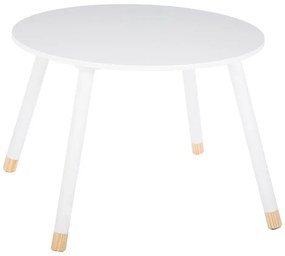 Children&#039;s table Playful white-natural D60x43,5cm 60x60x43.5 εκ.