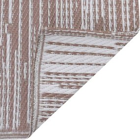vidaXL Χαλί εξωτερικού χώρου ARAKIL καφέ 120x180 cm PP