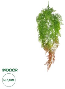 Artificial Garden HANGING FERN 20805 Τεχνητό Διακοσμητικό Κρεμαστό Φυτό Φτέρη Μ40 x Π20 x Υ88cm