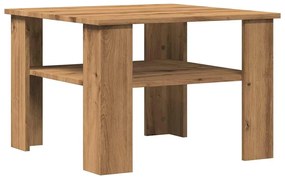 Τραπεζάκι σαλονιού Artisan Oak 60x60x42 cm Κατασκευασμένο ξύλο - Καφέ