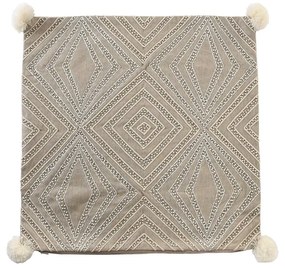 Κάλυψη μαξιλαριού DKD Home Decor Γκρι 50 x 1 x 50 cm