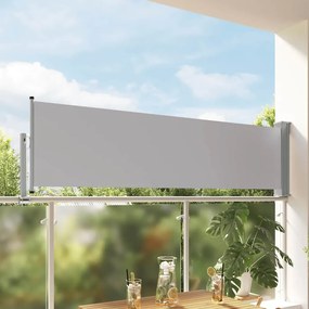 vidaXL Σκίαστρο Πλαϊνό Συρόμενο Βεράντας Γκρι 80 x 300 εκ.