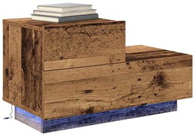 vidaXL Κομοδίνο Παλιό Ξύλο 70 x 36 x 40.5 εκ. Επεξεργασμένο ξύλο
