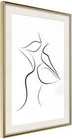 Αφίσα - Passionate Closeness - 20x30 - Χρυσό - Με πασπαρτού