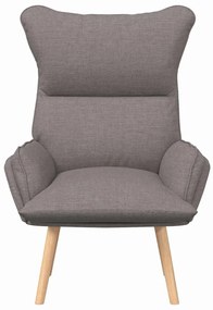 vidaXL Χαλαρωτική Πολυθρόνα Taupe 69 x 74 x 93 εκ. ύφασμα
