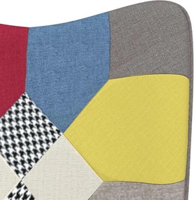 vidaXL Πολυθρόνα Relax Σχέδιο Patchwork Υφασμάτινη