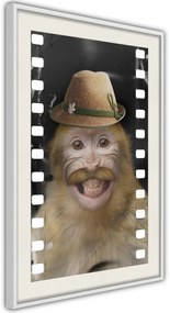 Αφίσα - Dressed Up Monkey - 40x60 - Χρυσό - Με πασπαρτού