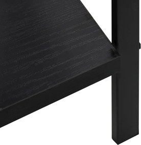 vidaXL Ραφιέρα 4 Επιπέδων Μαύρη 60x27,6x124,5 εκ. Επεξεργασμένο Ξύλο