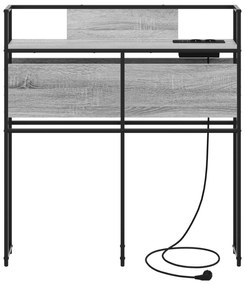 vidaXL Κεφαλάρι Αποθήκης Γκρι sonoma 100 cm Επεξεργασμένο ξύλο