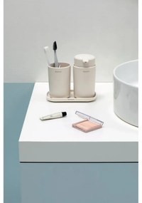 Σετ αξεσουάρ μπάνιου Brabantia ReNew 1006266, 3 τεμάχια, 250 ml, ανθεκτικό στη διάβρωση, μπεζ