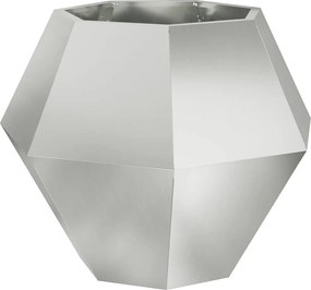 vidaXL Γλάστρα 2 pcs Ασημί 75 x 75 x 60 εκ Επικαλυμμένος Χάλυβας