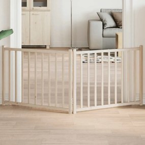 vidaXL Πύλη σκύλου πτυσσόμενη 2 πάνελ 160 cm από μασίφ ξύλο ελάτης
