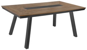 ΤΡΑΠΕΖΙ ΑΛΟΥΜΙΝΙΟΥ TABER ΜΕ POLYWOOD 200X100 ΓΚΡΙ HM5131.12